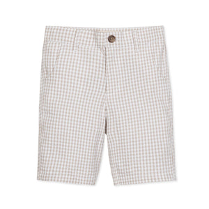 Organic Seersucker Short Taupe Gingham — Star Product of the Day at Jeans.com