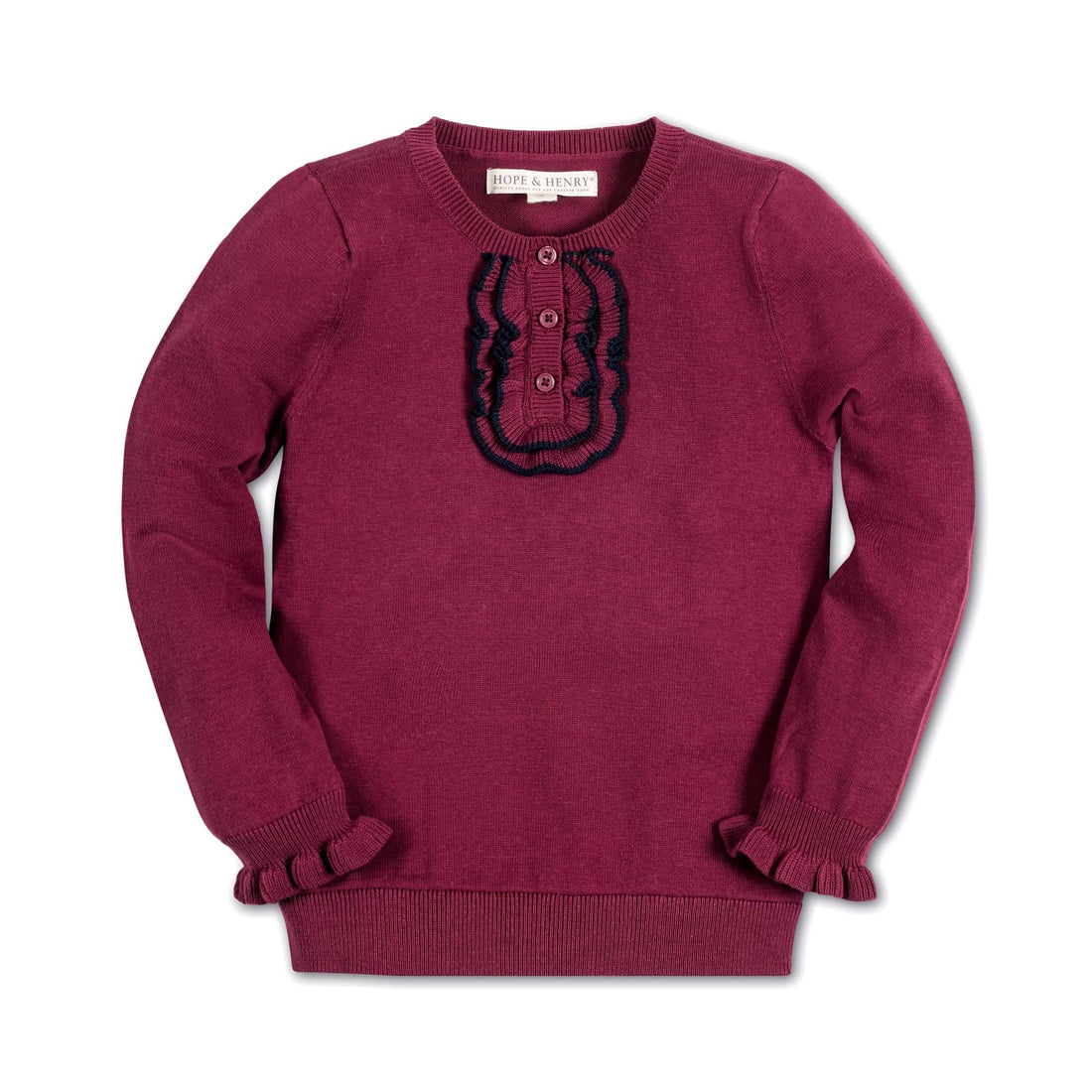 Organic Ruffle Sweater Henley — Star Product of the Day at Jeans.com