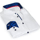 Gabe  Button-Up Shirt With Contrast Details // White  // Contemporary Fit (Regular)- final sale — Star Product of the Day at Jeans.com