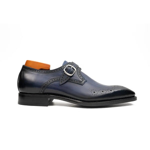 Goodyear Welted Monk Strap Shoes Blue — Star Product of the Day at Jeans.com