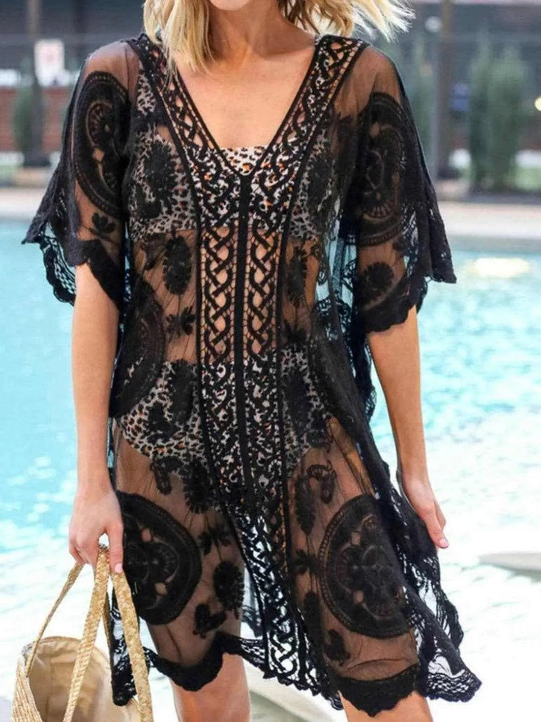 Trendsi swimwear - Lace v-neck beach cover-up — Star Product of the Day at Jeans.com