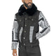 M1054 SARTONI DENIM JACKET WITH FUR COLLAR  - BLACK  ( NOT SOLD SEPARATELY ) — Star Product of the Day at Jeans.com