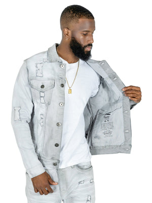 M1079 Moreli Denim Jacket - Gray — Star Product of the Day at Jeans.com
