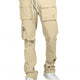 M1625 Sartoni Nylon Stacked Pants - Khaki — Star Product of the Day at Jeans.com
