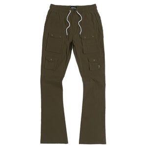 M1633 Colton 34” Stack Nylon/Spandex  Sweat Pants - Dark Olive — Star Product of the Day at Jeans.com
