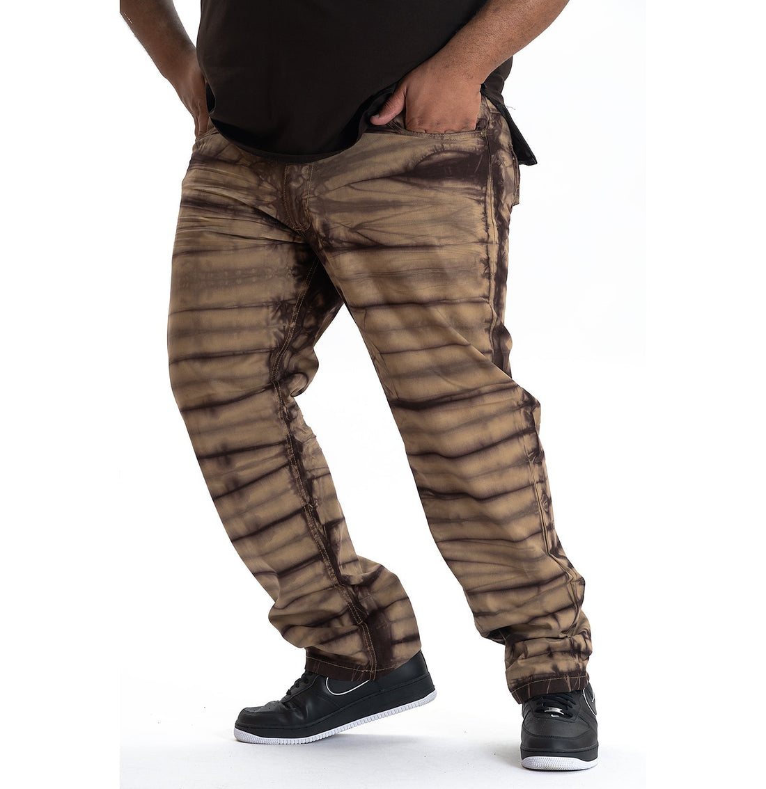 M1708 Makobi Tie-Dye Jeans - Brown — Star Product of the Day at Jeans.com