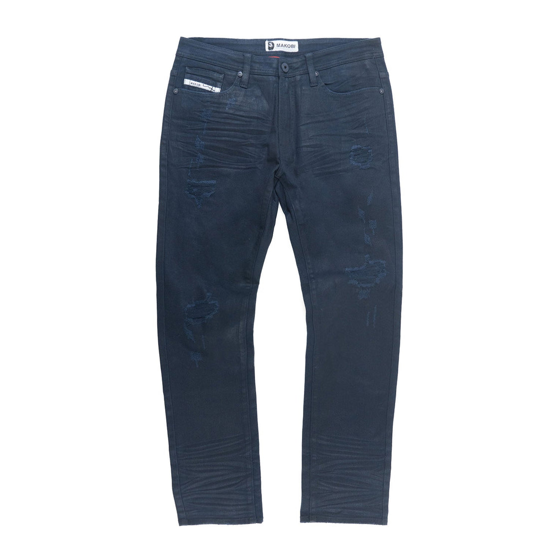 M1901 Makobi Segreto Waxed Jeans - Navy — Star Product of the Day at Jeans.com
