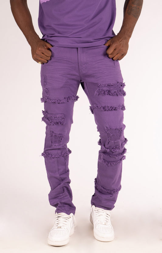 M1912 Bergamo Fray Jeans - Purple — Star Product of the Day at Jeans.com