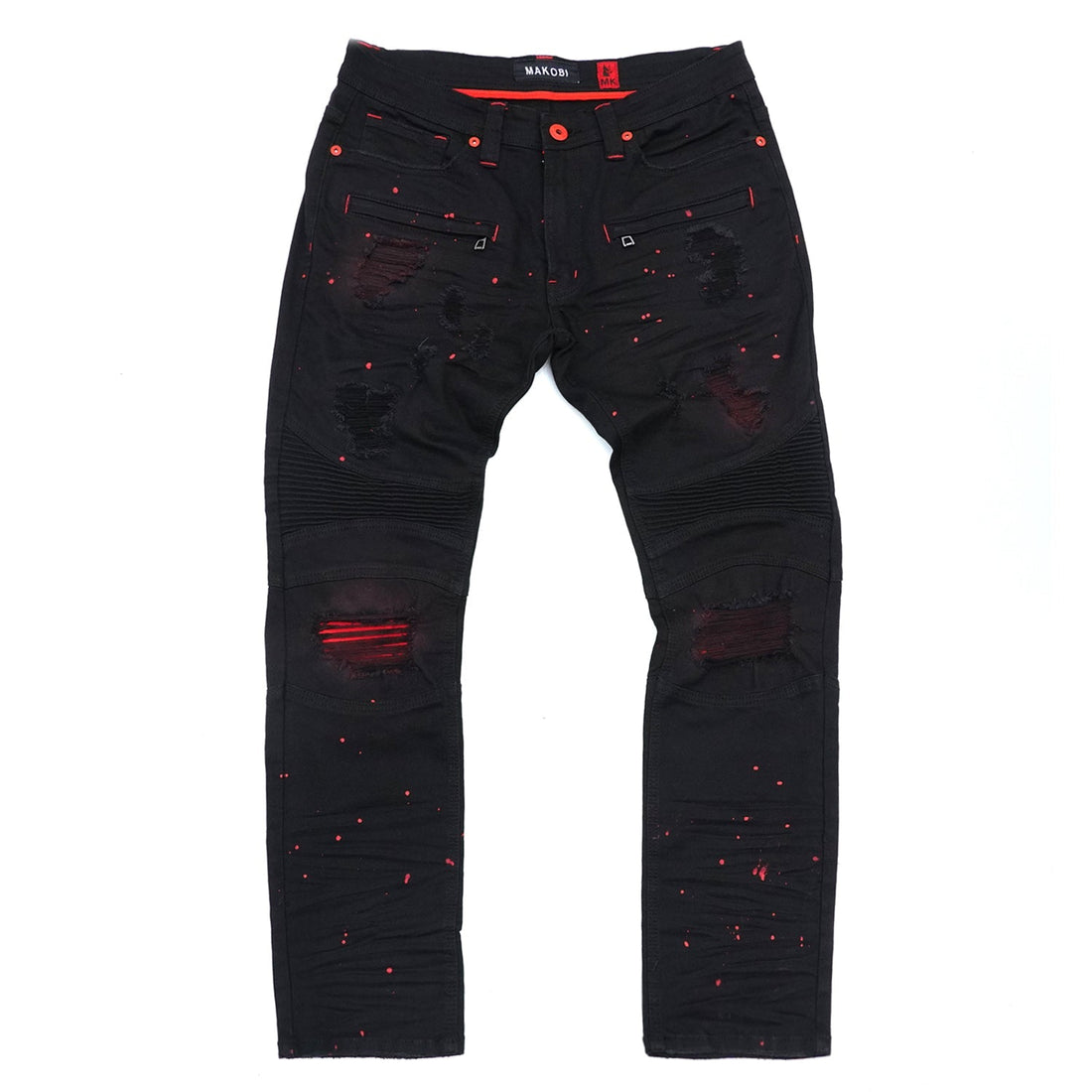 M1924 Makobi Daytona Biker Jeans - Black/Black — Star Product of the Day at Jeans.com