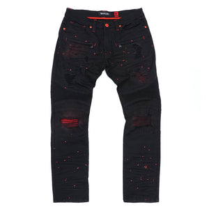 M1924 Makobi Daytona Biker Jeans - Black/Black — Star Product of the Day at Jeans.com