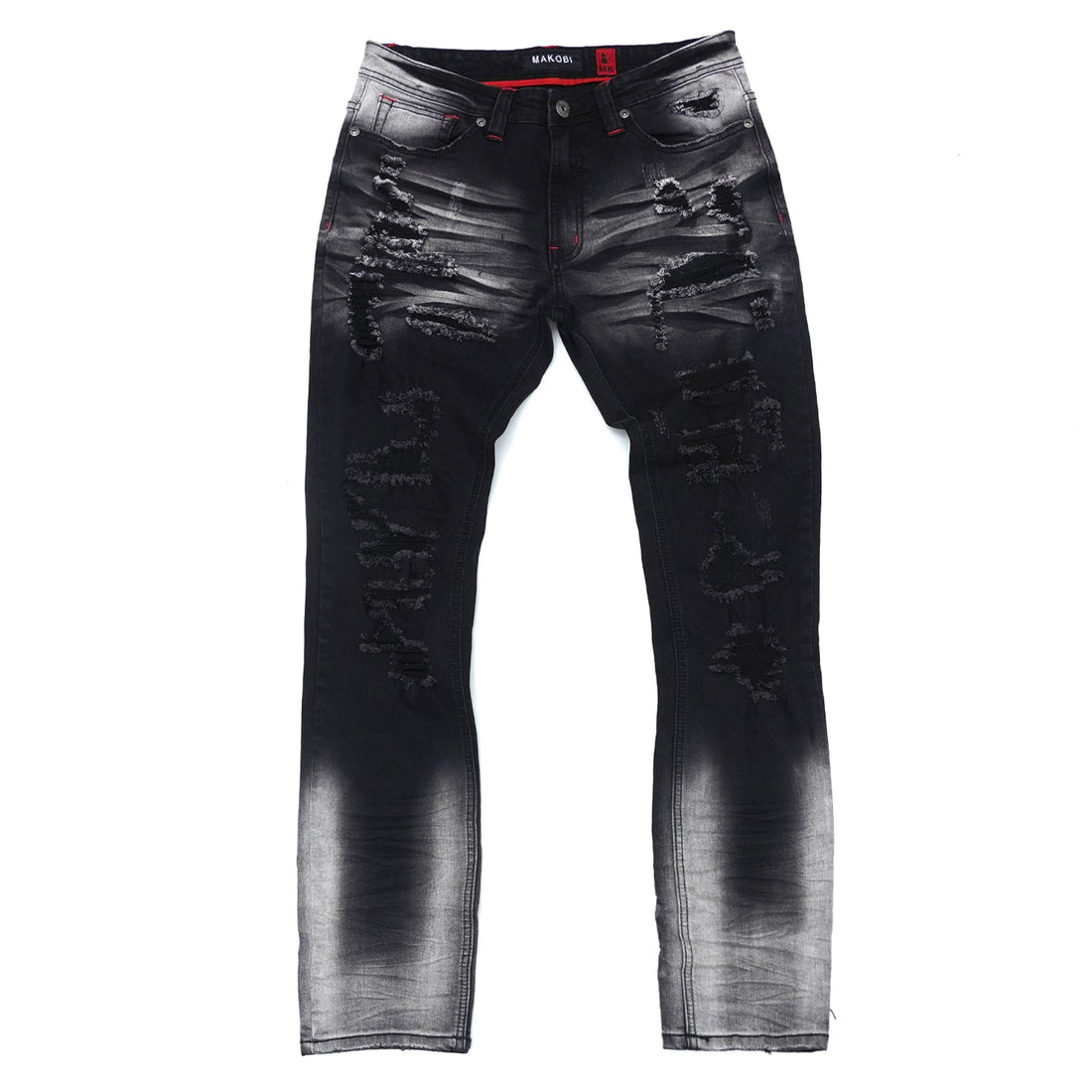 M1928 All Over Shredded Jeans - Black Wash — Star Product of the Day at Jeans.com