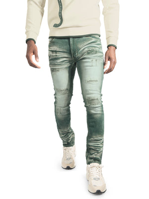 Jeans | M1975 Lorenzo Jeans - Green — Star Product of the Day at Jeans.com
