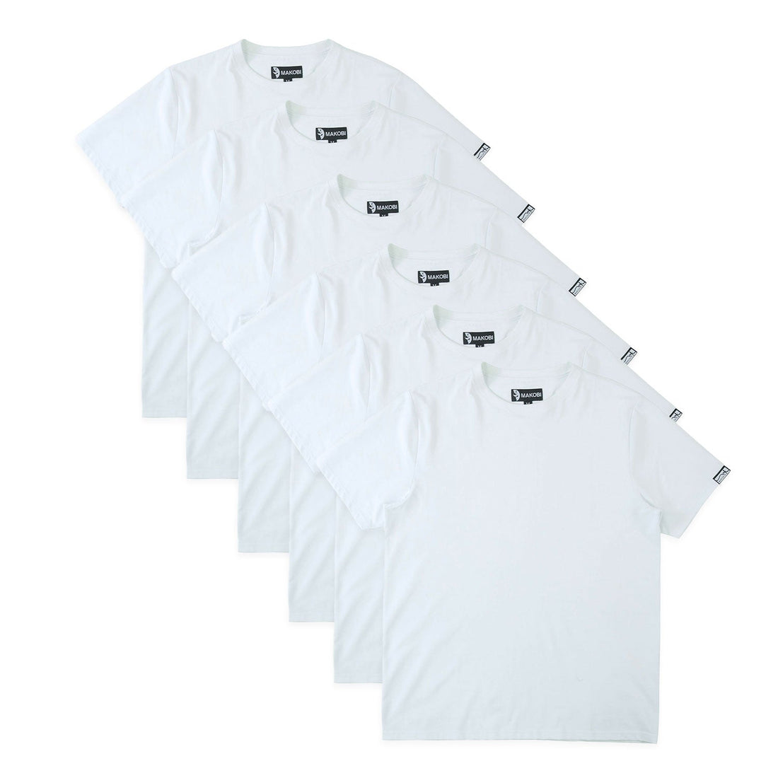 TEES | M303 Makobi Essentials Bundle of 6 - White — Star Product of the Day at Jeans.com