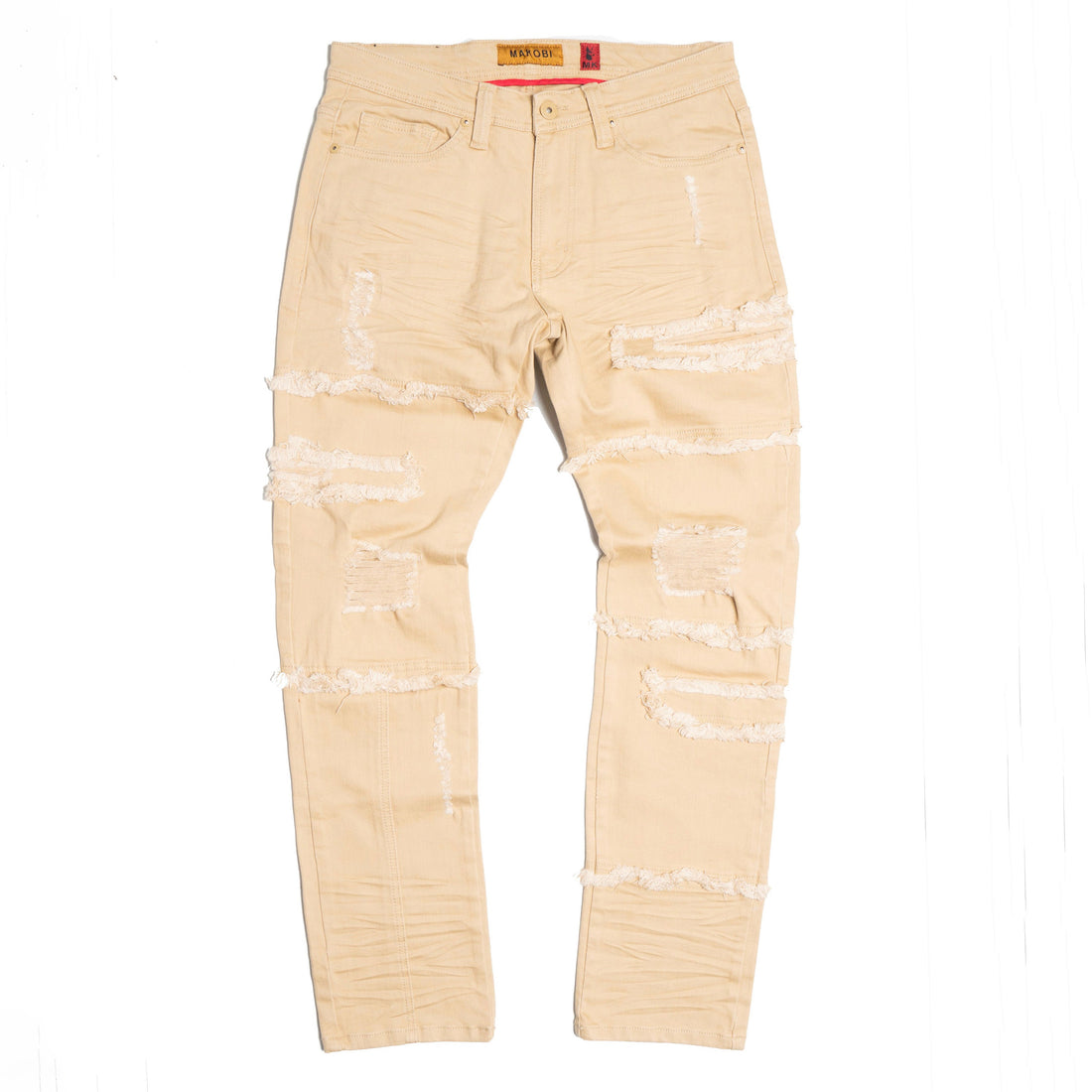 M1912 Bergamo Fray Jeans - Khaki — Star Product of the Day at Jeans.com