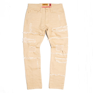 M1912 Bergamo Fray Jeans - Khaki — Star Product of the Day at Jeans.com