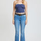 Women's Mid Rise Belted Bootcut Jeans