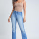 Women's  Flare Jeans With Shadow Side Panel