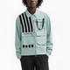 Konus Men's Bellow Flap Pockets jacket in Teal