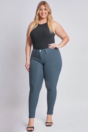 Women's Plus Size Hyperstretch Skinny Pants, Cadet Blue — Star Product of the Day at Jeans.com