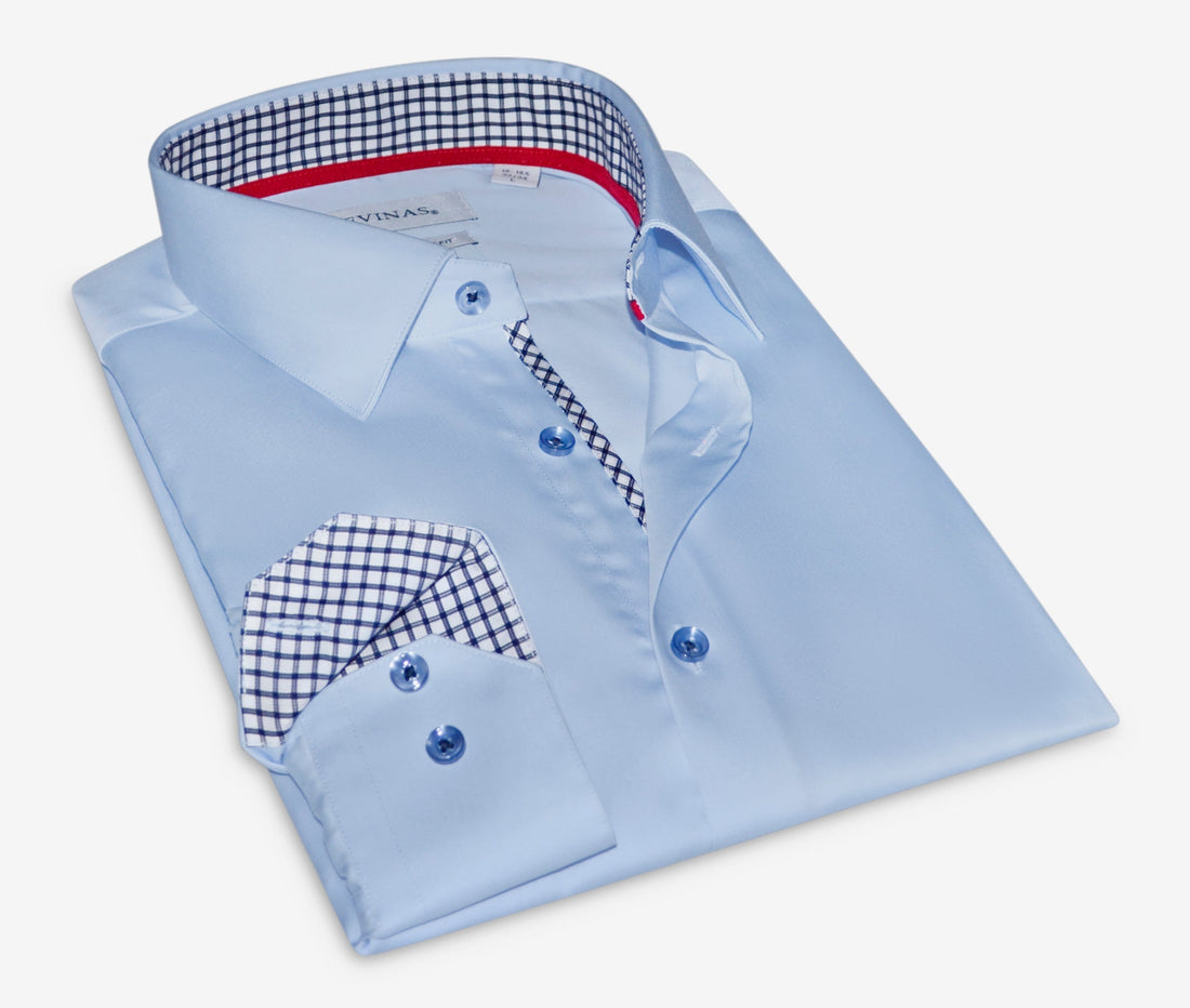 Daniel Button-Up Shirt With Contrast Details // Blue // Contemporary Fit (Regular) — Star Product of the Day at Jeans.com