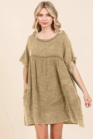 Women's Babydoll Dress - Short Sleeve, Pockets - Casual Mini — Star Product of the Day at Jeans.com