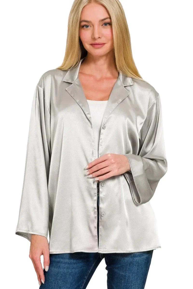 Satin Button Down Shirt — Star Product of the Day at Jeans.com