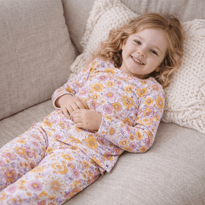 Retro Vintage Flowers Big Kid Pajama Set — Star Product of the Day at Jeans.com
