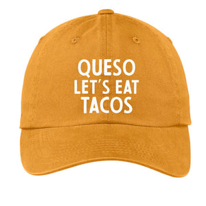 Queso Let's Eat Tacos Baseball Cap — Star Product of the Day at Jeans.com