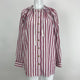 VICTORIA/TOMAS Shirt with adjustable collar Red Stripe