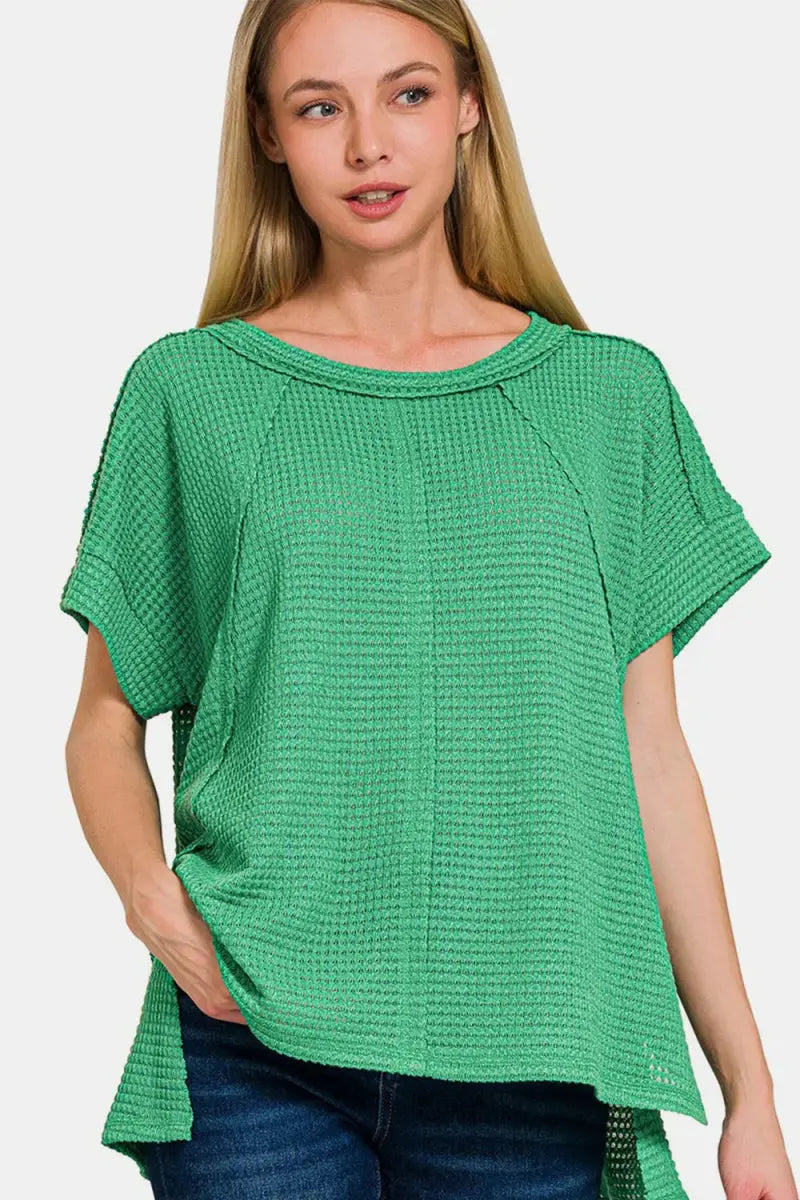 Waffle Tee - Exposed Seam, Comfy - Short Sleeve T-Shirt — Star Product of the Day at Jeans.com