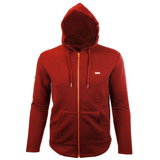 M355 Makobi Jacquard Knit Hoody - Red