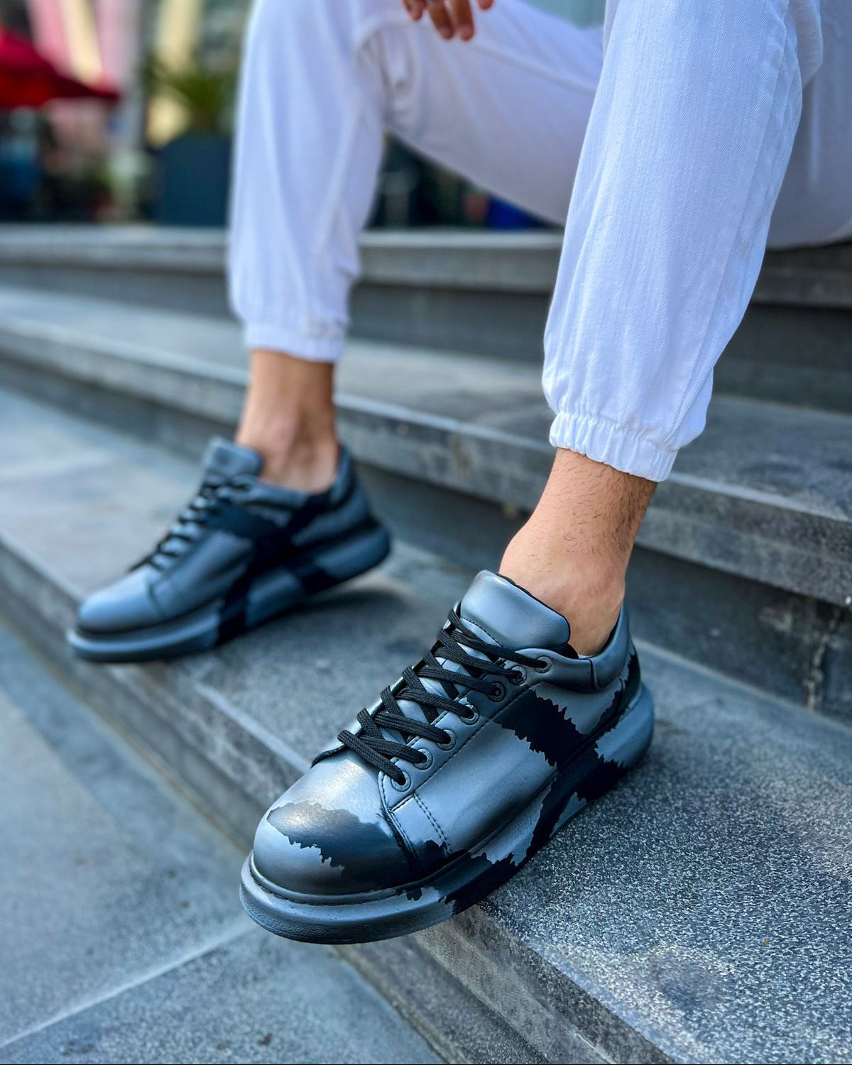 Men's Lisbon Grey & Black