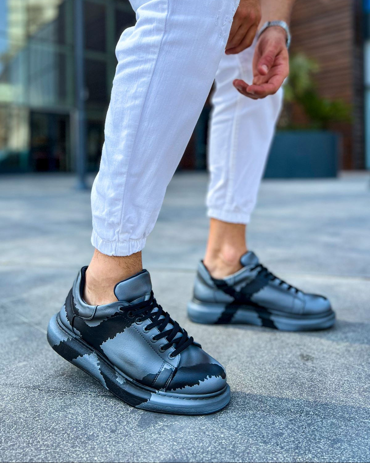 Men's Lisbon Grey & Black