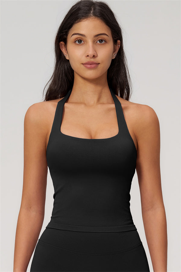 The Empower Halter Crop Top Leggings 2-Piece Set