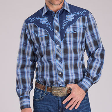 Blue Fancy Plaid | Roper Mens