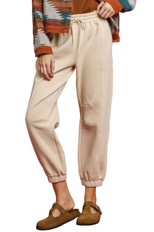 Fleece Jogger Pants with Drawstring
