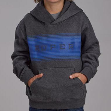 Charcoal Hoodie | Roper Boys