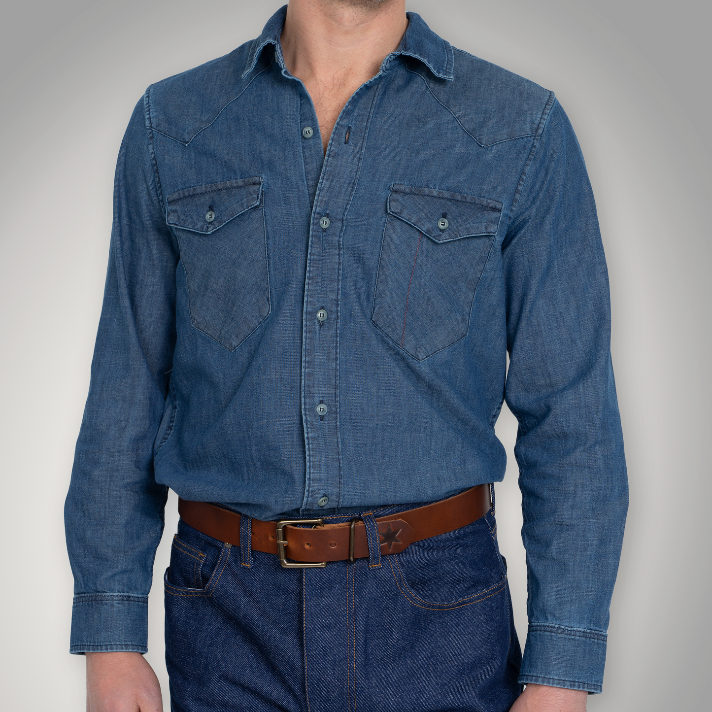 Western Chambray Light Wash