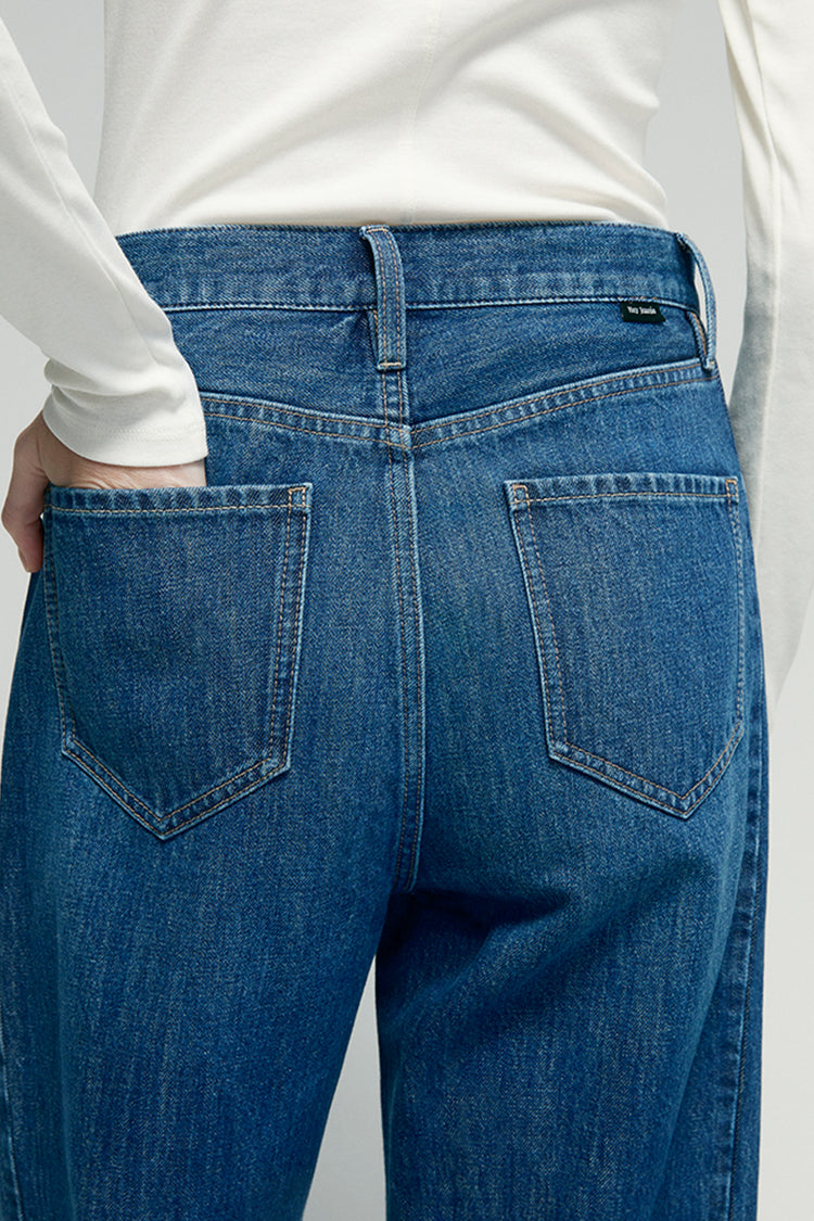 Crush Curve Ankle Jeans HJ052