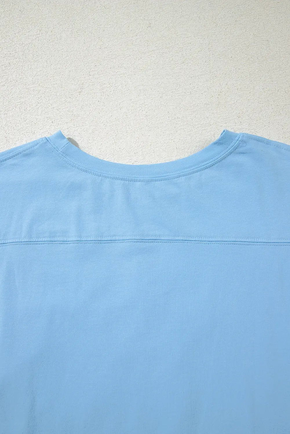 T-Shirt - Denim Star Print - Oversized Casual