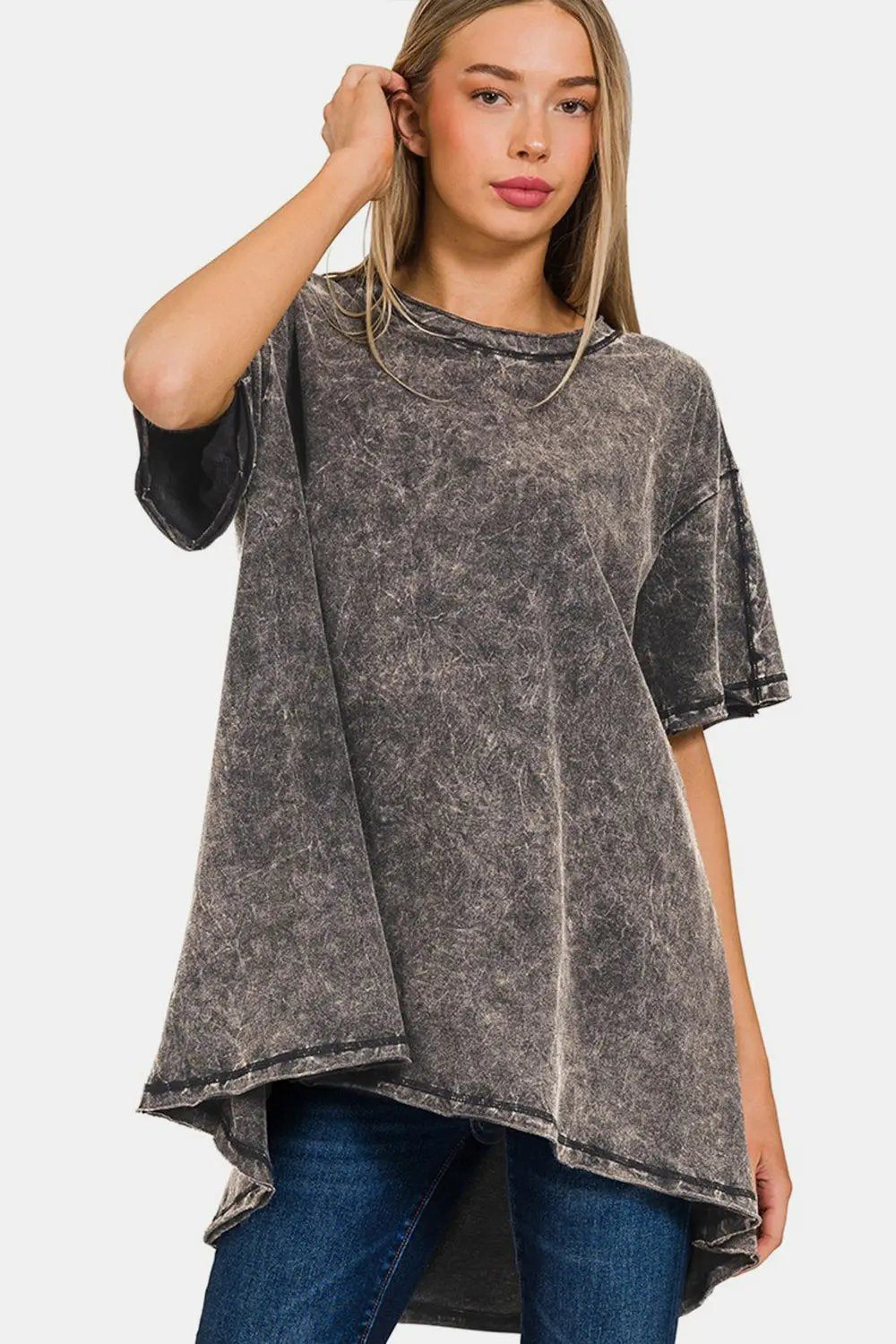 Blouse - Dropped Shoulder - Zenana Style