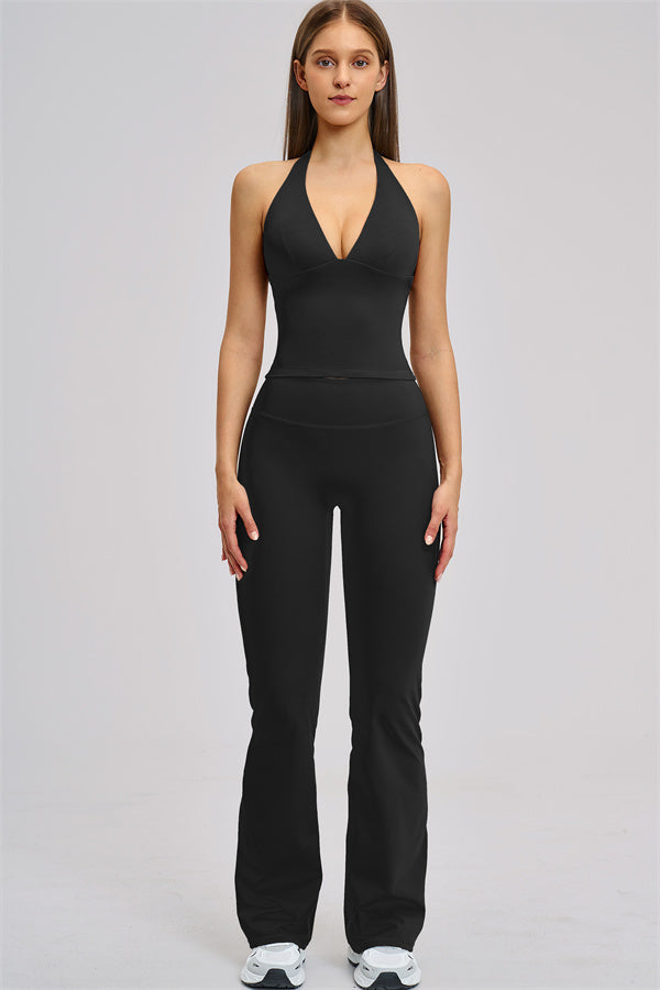 The Zestful Tank Top Flared Leggings 2-Piece Set