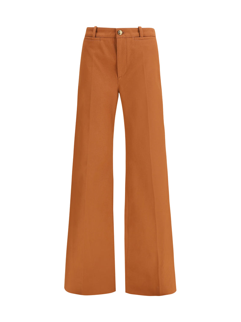 Chloé Flare Denim Jeans Nougat