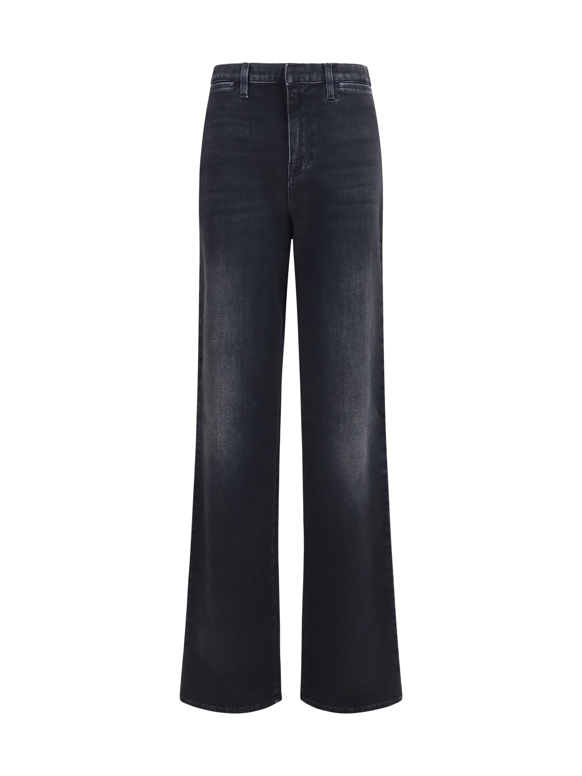 Stretch Cotton Jeans With Web Stripe