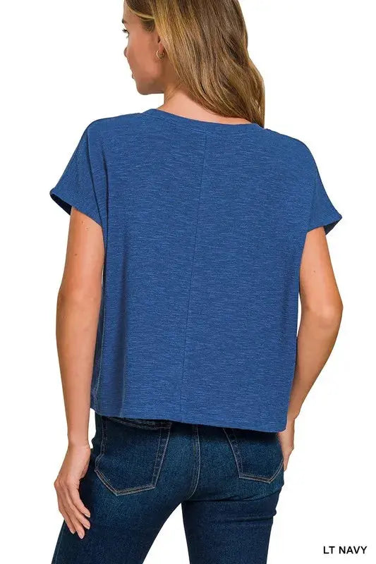 Women's T-Shirt - USA Made Soft - Round Neck Top