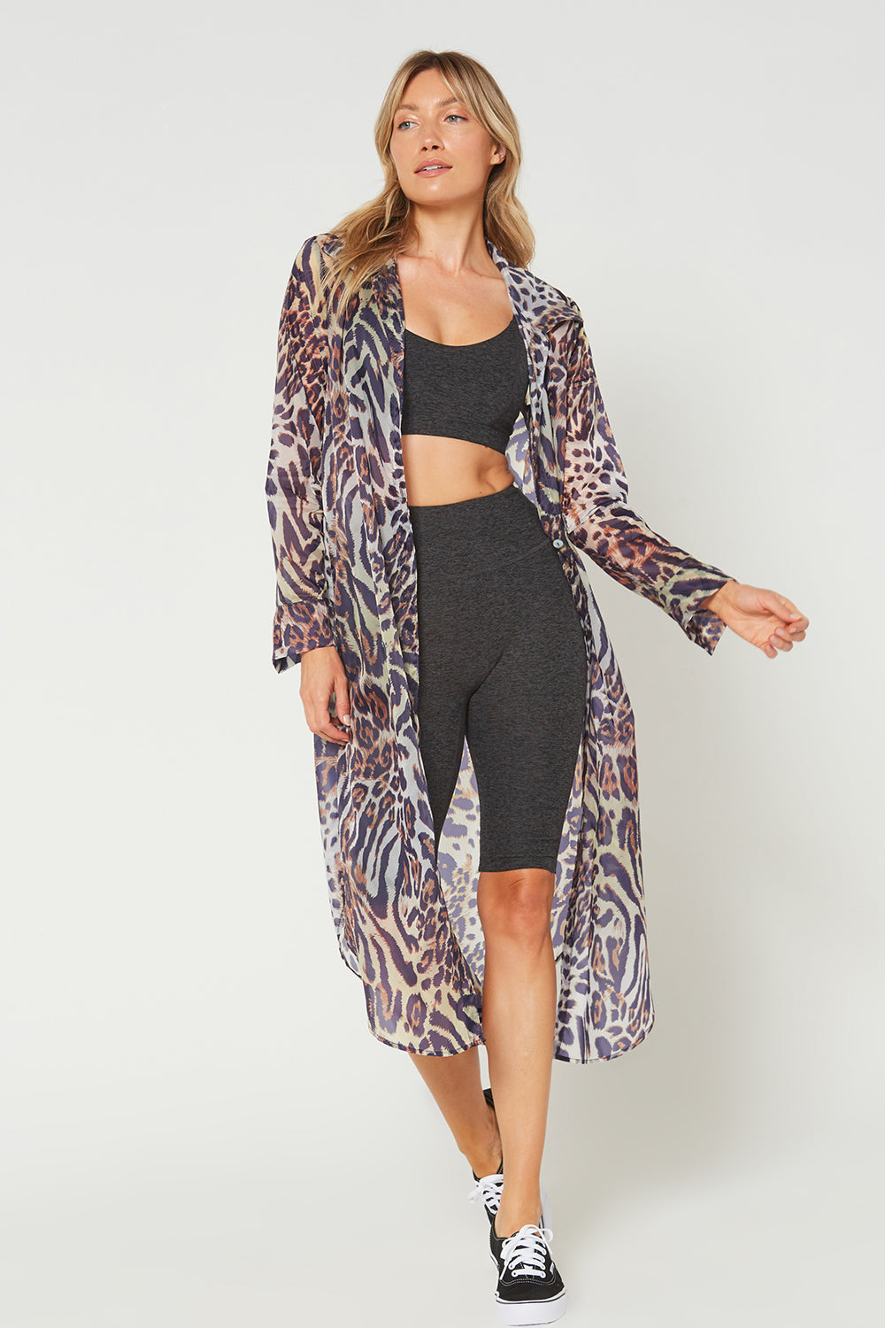 Wild Side Maxi Cover Up Shirt Made in USA