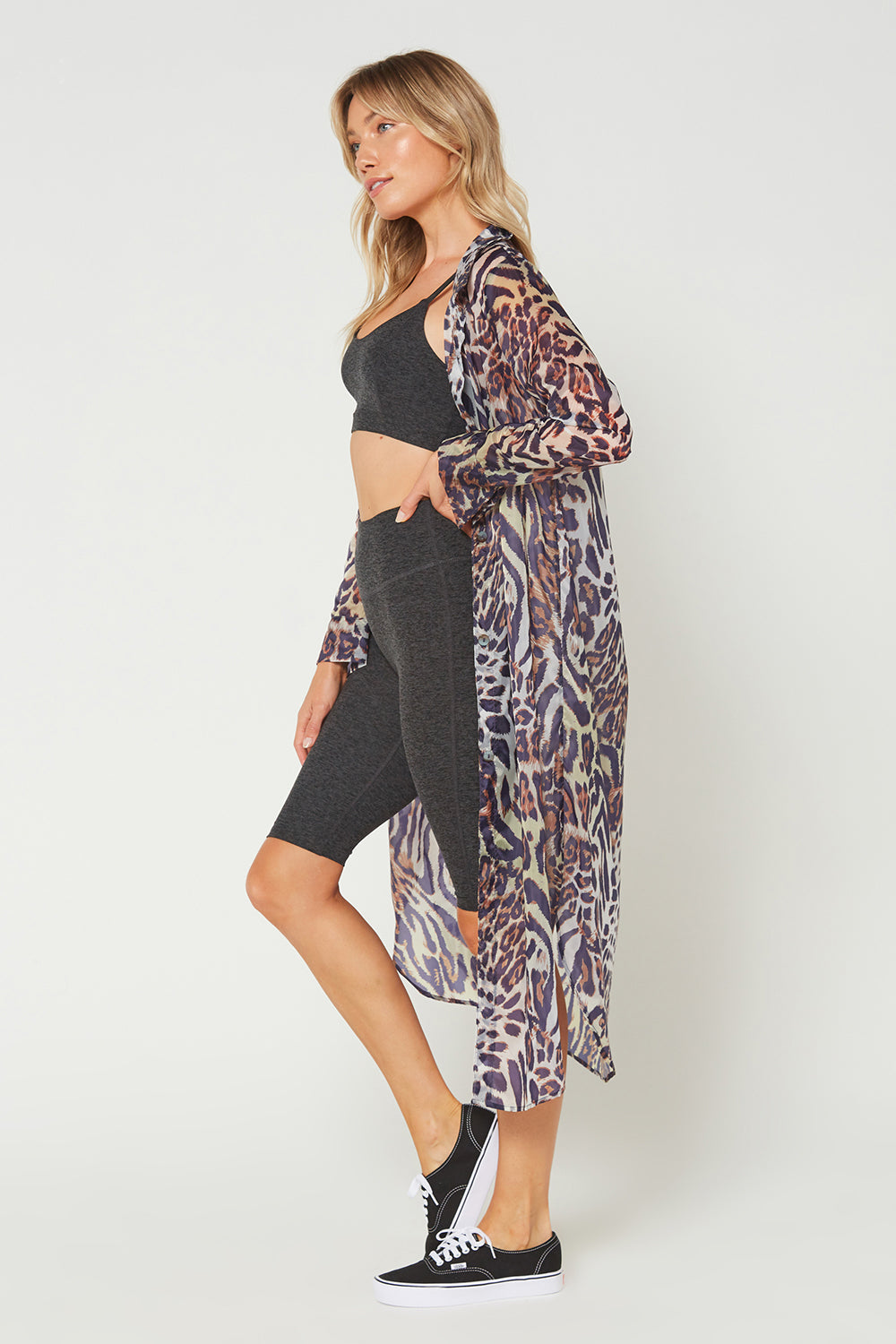 Wild Side Maxi Cover Up Shirt Made in USA