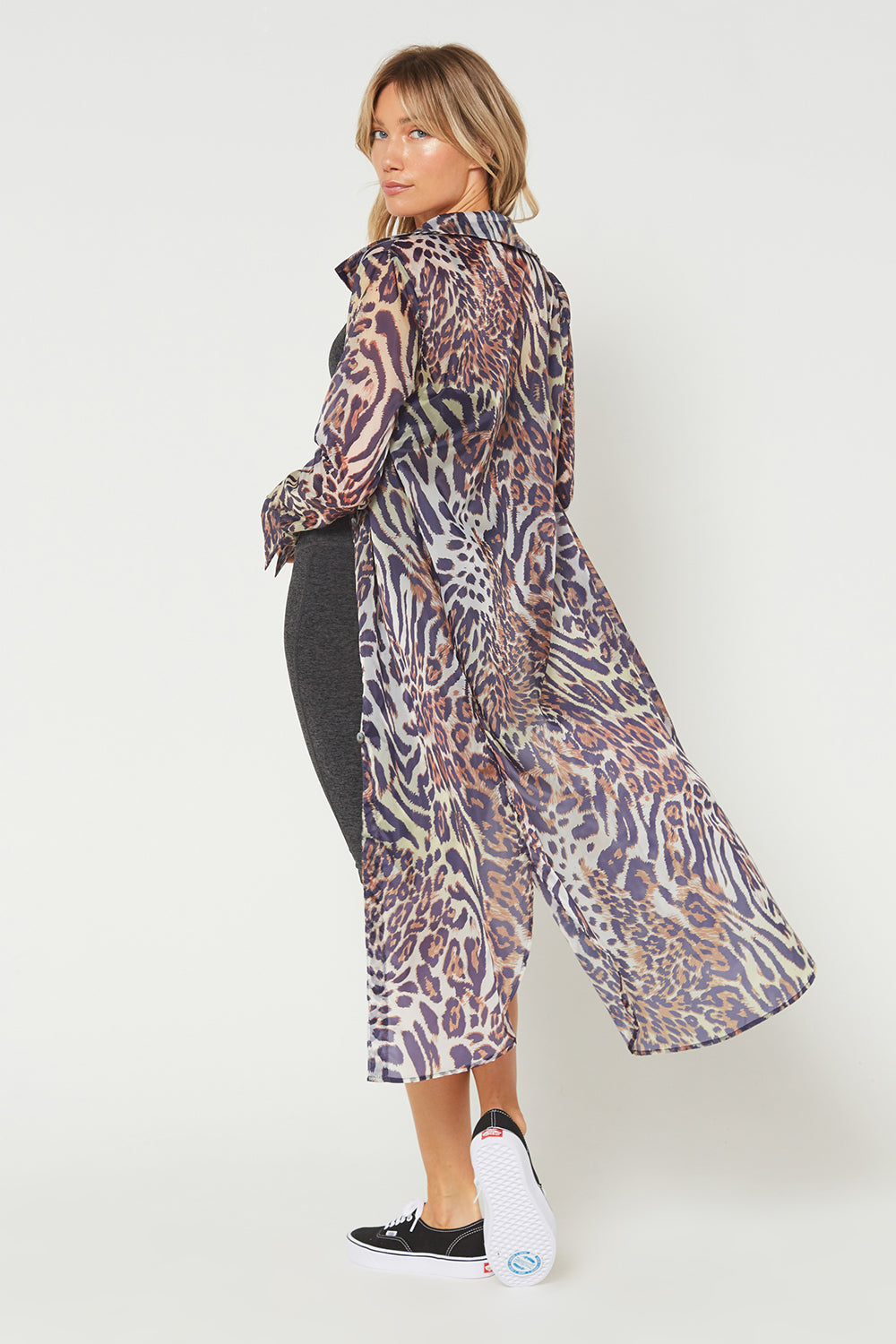 Wild Side Maxi Cover Up Shirt Made in USA