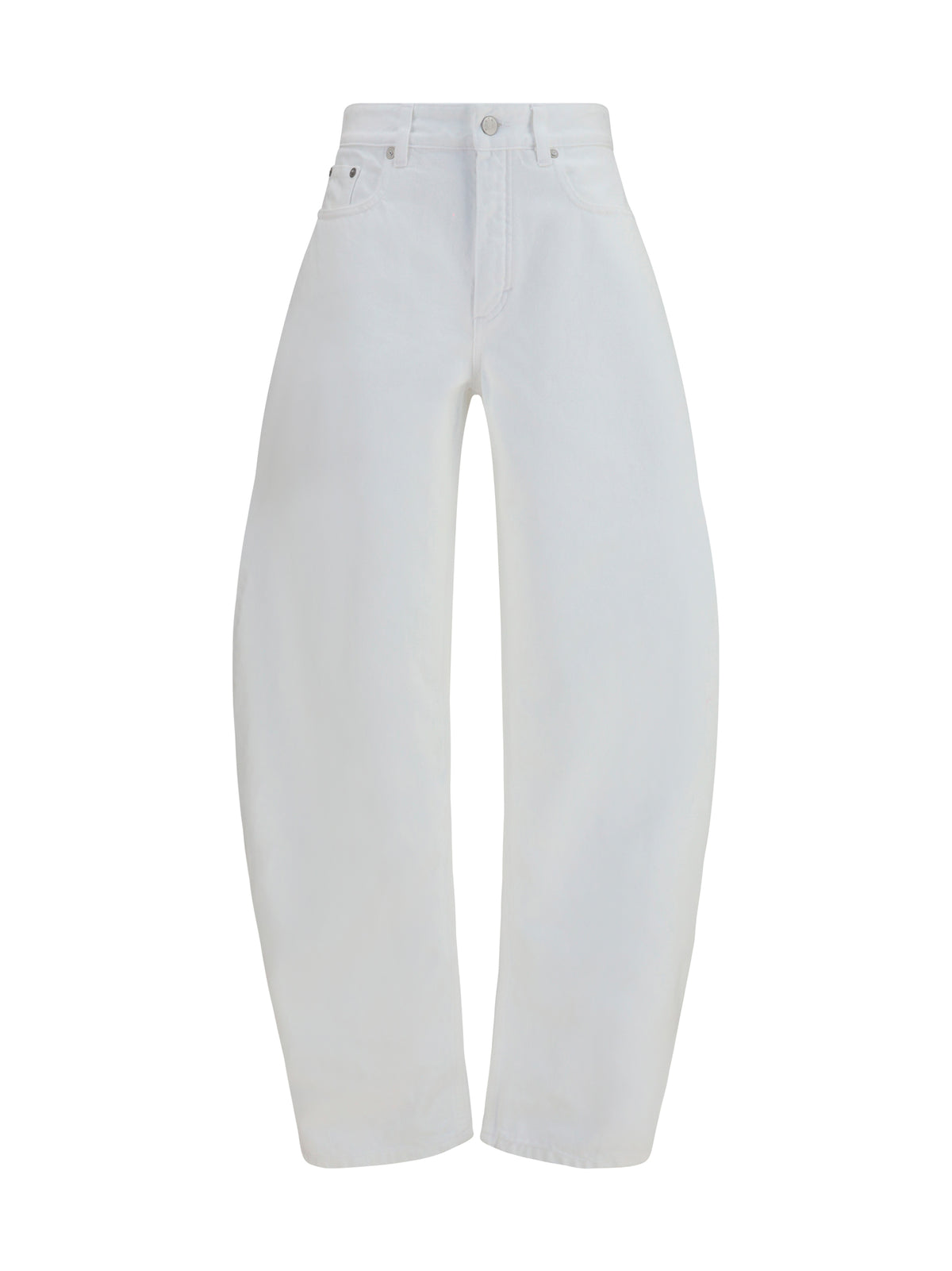 Jeans Barrel White Denim