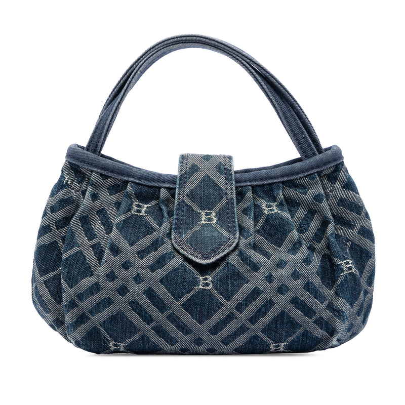 Burberry Handbag Nova Check Denim